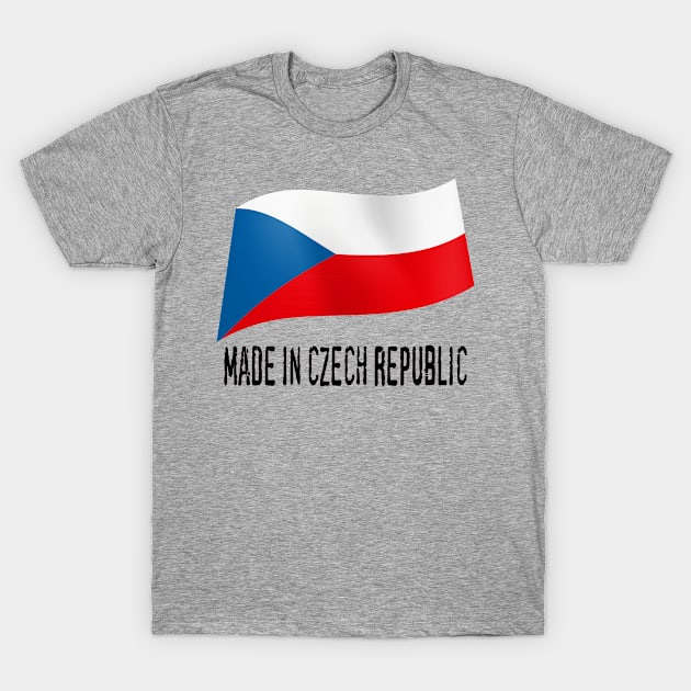 Made in Czech Republic flag T-Shirt by fistfulofwisdom